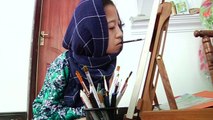 Disabled Afghan teen draws incredible portraits with feet