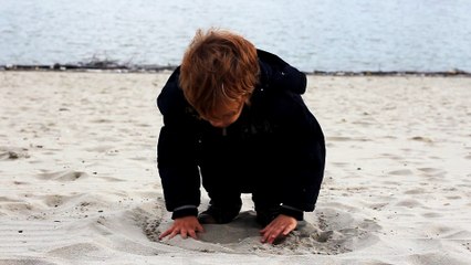 Child playing outside