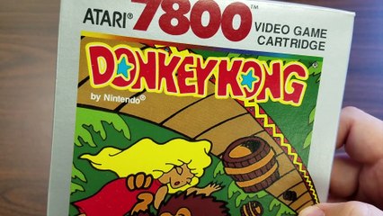 DONKEY KONG Atari 7800 packaging review by Classic Game Room