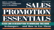 Collection Book Sales Promotion Essentials: The 10 Basic Sales Promotion Techniques...and How to