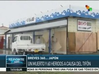 Tifón Mindulle causa un muerto y 60 heridos tras su paso por Japón