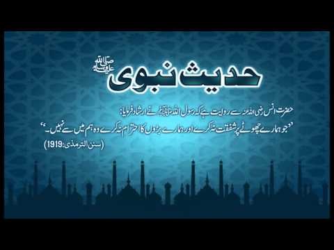 Barhon Ka Ehtram | Hadees With Urdu Translation | Hadees Of The Day | Mobitising | Thar Production