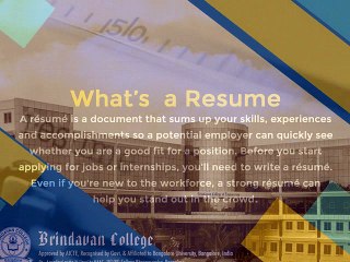 Tips to write Resume