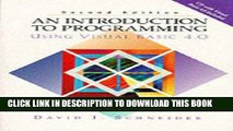 [PDF] Introduction to Programming Using Visual Basic 4.0, An Popular Online