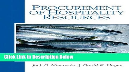 Download Procurement of Hospitality Resources [Full Ebook]