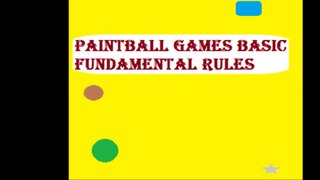 Skirmish Paintball game basic Rules
