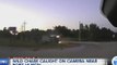 Dash-cam video shows wild police chase end with car flipping at 90 mph in roundabout