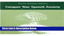 [PDF] Conquer Your Speech Anxiety: Learn How to Overcome Your Nervousness About Public Speaking