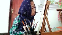 Disabled Afghan teen draws incredible portraits with feet