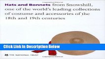 Books Hats and Bonnets: From Snowshill, One of the World s Leading Collections of Costume and
