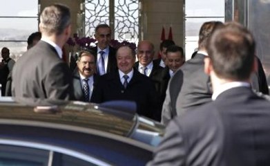 Mesud Barzani Ankara'da