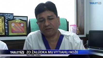 ZO ZALUDKA MU VYTIAHLI NOZE