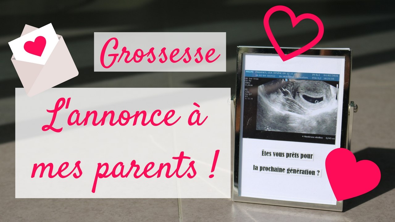 Grossesse ♡ L'annonce à mes parents !