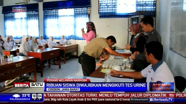 Razia Narkoba, Ribuan Pelajar Cirebon Jalani Tes Urine