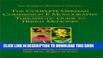 [PDF] The Complete German Commission E Monographs: Therapeutic Guide to Herbal Medicines Popular