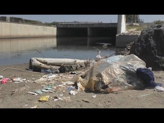 Licola (NA) - Le spiagge in preda a rifiuti e scarichi dei Camaldoli (22.08.16)