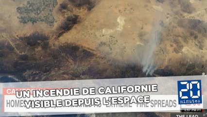 Un incendie de Californie visible depuis l'espace
