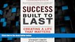 Big Deals  Success Built to Last: Creating a Life that Matters  Best Seller Books Best Seller