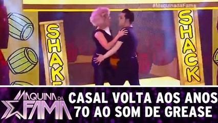 Casal volta aos anos 70 ao som de Grease