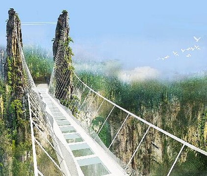 Glass Bridge In China