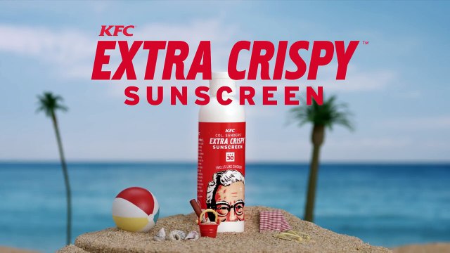 La crème solaire KFC senteur poulet