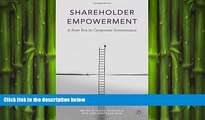 READ book  Shareholder Empowerment: A New Era in Corporate Governance  FREE BOOOK ONLINE