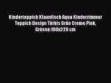 Kinderteppich Klaunfisch Aqua Kinderzimmer Teppich Design TÃ¼rkis GrÃ¼n Creme Pink GrÃ¶sse:160x220