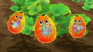 Surprise Eggs Learn Vegetables for Kids with Names   Pumpkin,Cucumber & more   ChuChuTV Egg Surprise