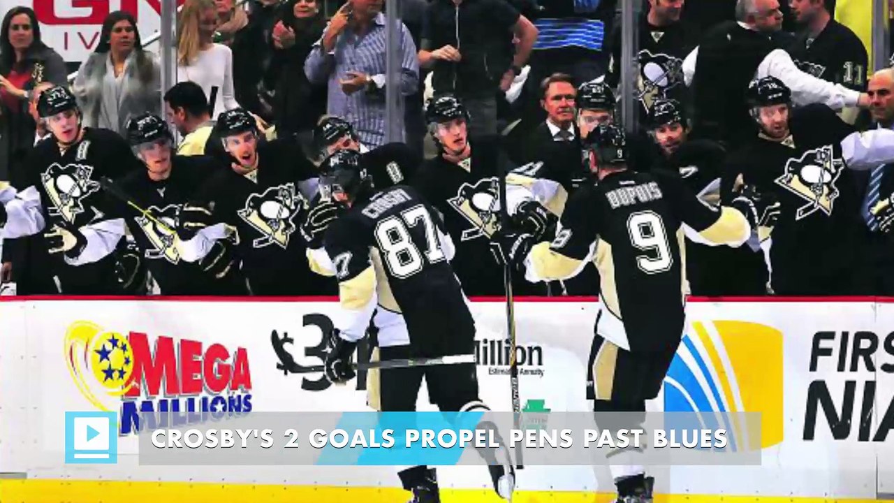 Crosby Scores Twice