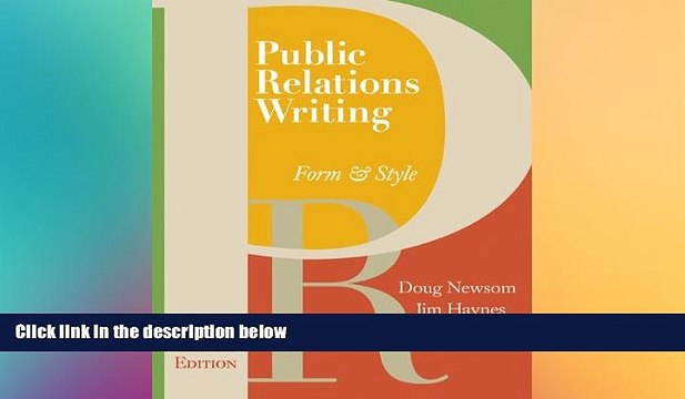 EBOOK ONLINE Public Relations Writing: Form Style (with Errata Sheet) FREE BOOOK ONLINE