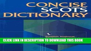 New Book The Concise Scots Dictionary