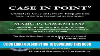 New Book Case in Point 9: Complete Case Interview Preparation