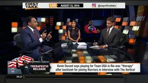 First Take - Kevin Durant says playing for Team USA was 