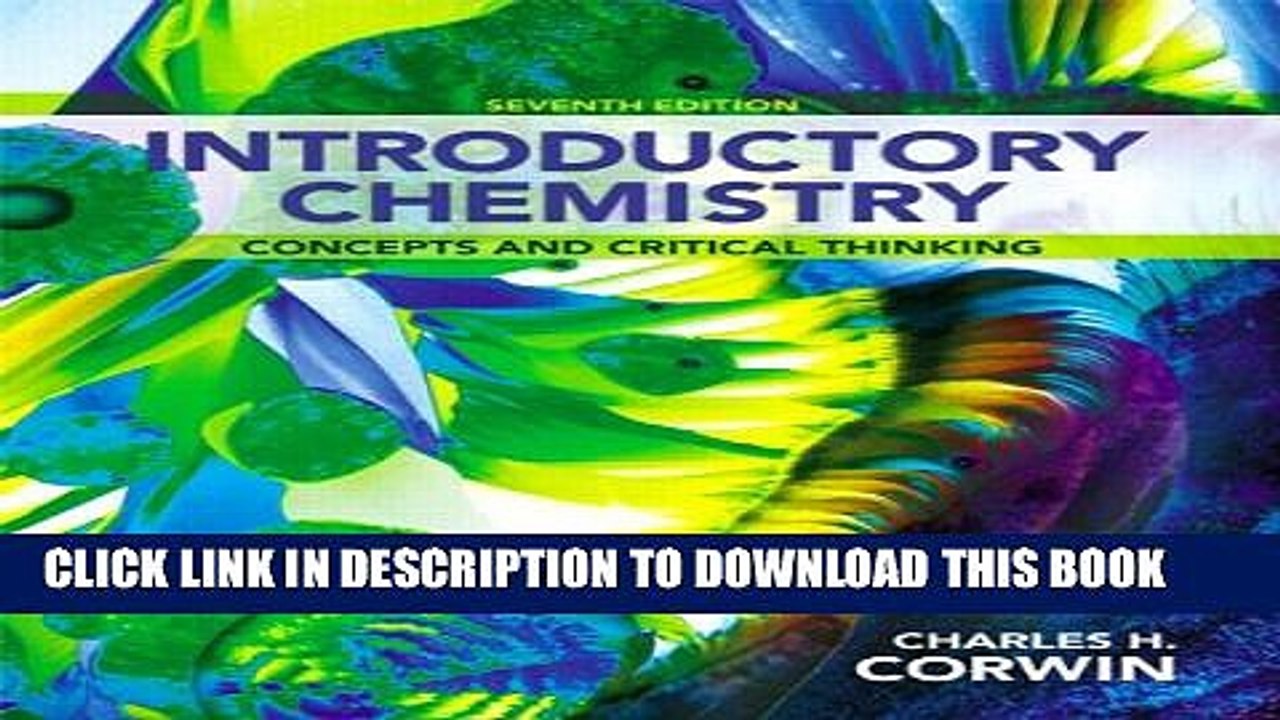 introductory chemistry concepts and critical thinking 7th edition