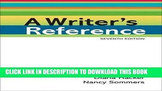 New Book A Writer s Reference