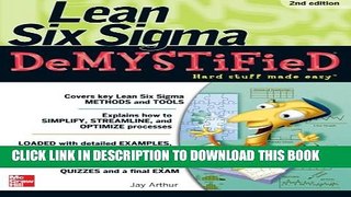 New Book Lean Six Sigma Demystified, Second Edition
