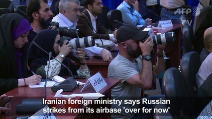 Iran says Russian raids from its airbase 'over for now'