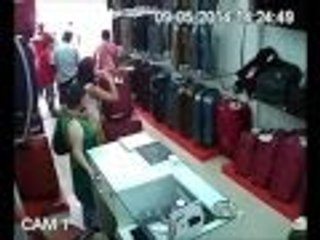 Indian Lady Thief Caught on CC Camera in a shop.