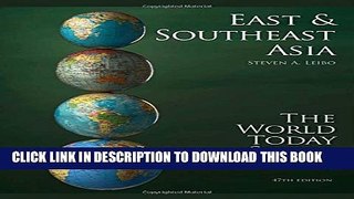 New Book East and Southeast Asia 2014 (World Today (Stryker))