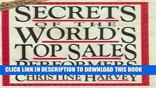 New Book Secrets of the World s Top Sales Performers