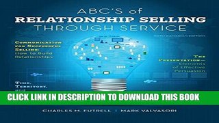 Collection Book ABCs of Relationship Selling Through Service