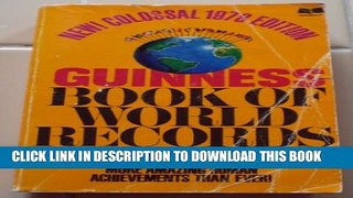 Collection Book Guinness Book of World Records 1978