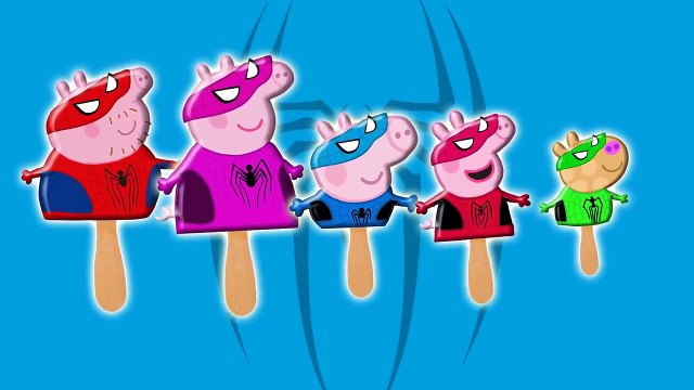 Peppa Pig Ice cream Spiderman Finger Family Nursery Rhymes and More Lyrics