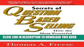 Collection Book Secrets of Question-Based Selling: How the Most Powerful Tool in Business Can
