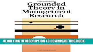 New Book Grounded Theory in Management Research