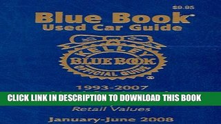 Collection Book Kelley Blue Book Used Car Guide--Jan-June 2008