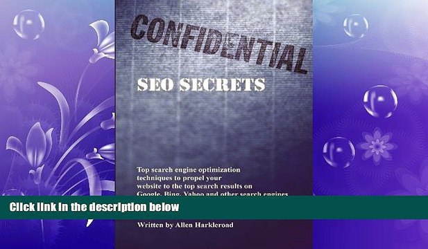 Free [PDF] Downlaod Confidential SEO Secrets: Search Engine Optimization Techniques FREE BOOOK
