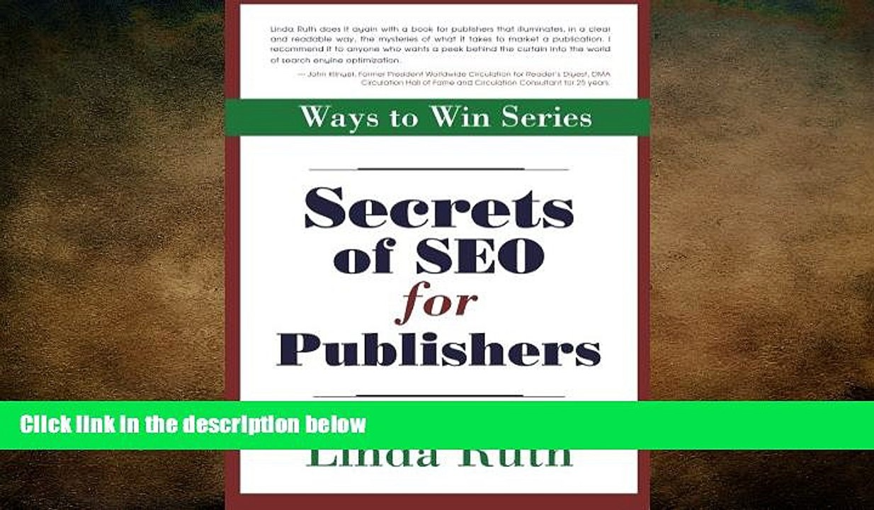 READ book  Secrets of SEO for Publishers  FREE BOOOK ONLINE