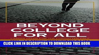 New Book Beyond College For All: Career Paths for the Forgotten Half (American Sociological