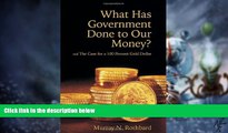 READ FREE FULL  What Has Government Done to Our Money? and The Case for a 100 Percent Gold